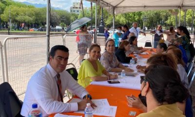 Andres Alonso Rodriguez Mercado participando en Brigada en Monterrey, Nuevo León durante el mes del testamento