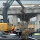 El accidente laboral se suscitó en la construcción de un puente elevado sobre la carretera a García y Luis Donaldo Colosio en los límites de Santa Catarina y García.