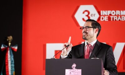 El alcalde de Santiago, David de la Peña, destacó en su tercer informe de gobierno la reducción del 42% en índices delictivos.