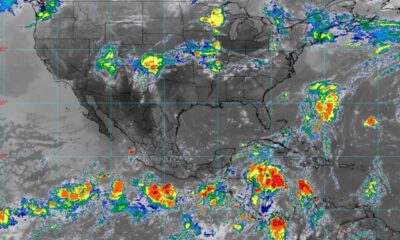 Se pronostican intensas lluvias en 16 estados de México debido a cinco fenómenos meteorológicos, alertan por encharcamientos e inundaciones.