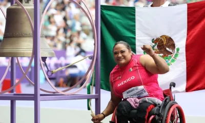 La atleta paralímpica Gloria Zarza logró un impresionante registro de 8.06 metros en la final de impulso de bala.