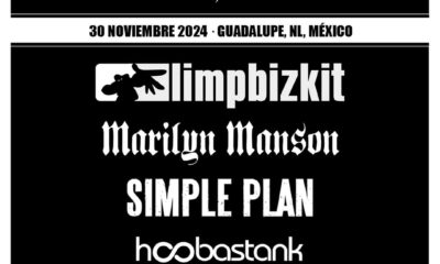 En el Machaca 2024 Limp Bizkit, Marilyn Manson, Simple Plan y Hoobastank encabezarán el evento el próximo 30 de noviembre en la Expo Guadalupe