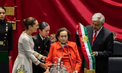 Martínez de 94 años entregó recientemente la banda presidencial a Claudia Sheinbaum.