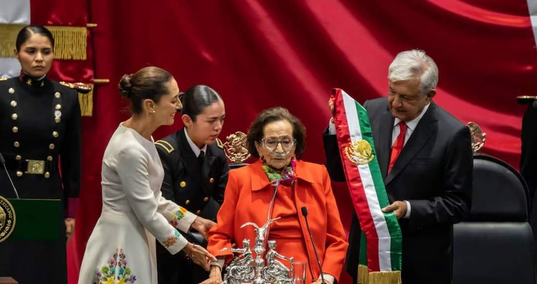 Martínez de 94 años entregó recientemente la banda presidencial a Claudia Sheinbaum.