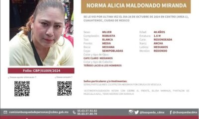 Norma Alicia Maldonado, comerciante de Monterrey, desapareció en CDMX el 26 de octubre. Familiares piden ayuda para localizarla.