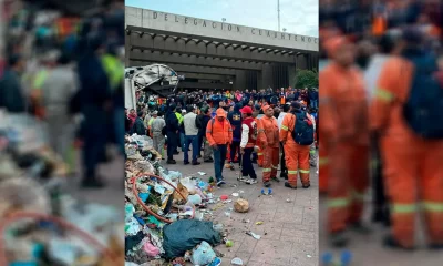 Los empleados de limpia exigían el pago de su quincena; llegaron a un acuerdo y volvió todo a la normalidad.