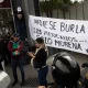 Trabajadores del PJ protestan previo al Gran Premio de México de Fórmula 1.