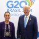 Biden y Sheinbaum se reúnen en el G20 para fortalecer la cooperación bilateral en migración, seguridad y economía.