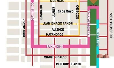 Cierres viales en Monterrey por desfile del 20 de noviembre generan tráfico y desvíos; operativo durará hasta las 14:00 horas.