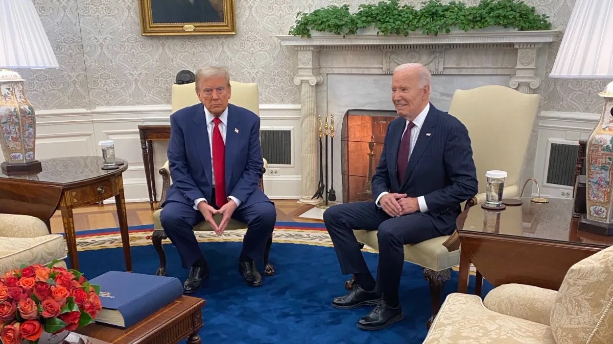 Biden recibió a Trump en la Casa Blanca para iniciar una transición presidencial pacífica tras su victoria en las elecciones del 5 de noviembre.