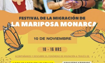 Para sensibilizar a las personas sobre el tema se celebrará el Festival de la Mariposa Monarca.