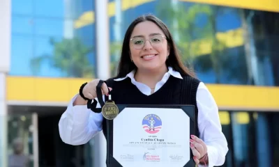 Cynthia Valenzuela, estudiante de la UANL, ganó el primer lugar en la NASA con su proyecto de bio-recubrimiento para bases lunares.