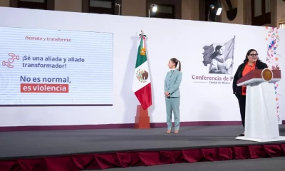 Sheinbaum presenta campaña "¡Es tiempo de mujeres sin violencia!", enfocada en prevenir agresiones y promover igualdad en México.