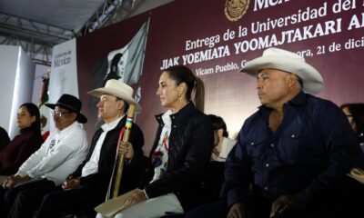 Claudia Sheinbaum inaugura la primera universidad del pueblo yaqui en Sonora, con carreras orientadas a las necesidades locales y apoyo agrícola.