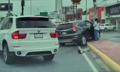 El percance ocurrió cuando la Honda CR-V, conducida por una mujer presuntamente desorientada tras un desmayo, impactó por la parte trasera al Aveo.