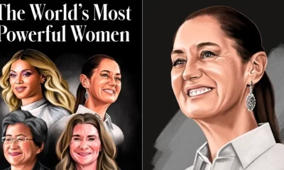 Claudia Sheinbaum es la cuarta mujer más poderosa según Forbes, destacada por liderar México y promover el liderazgo femenino global.