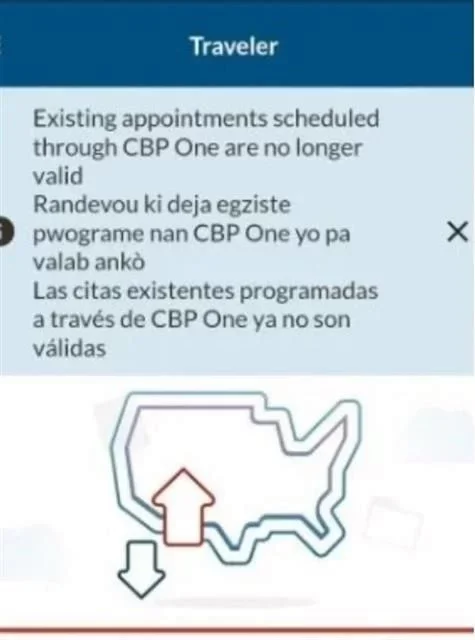 La medida ha generado incertidumbre entre cientos de migrantes que esperaban utilizar 'CBP One' para obtener acceso legal a Estados Unidos.