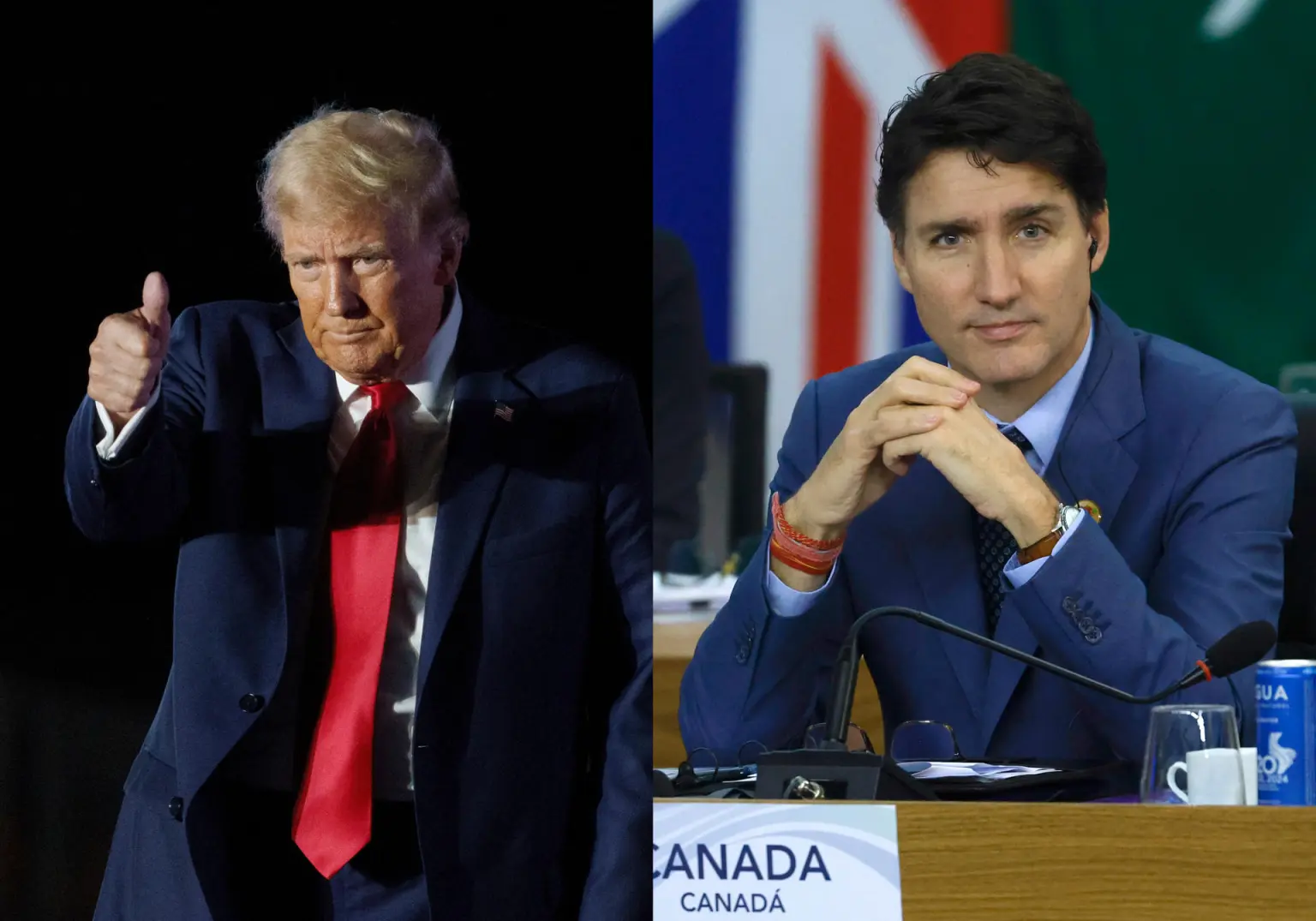 Pese a felicitarlo, Trudeau expresó preocupación por los aranceles del 25 % que Trump prometió imponer a las importaciones canadienses.