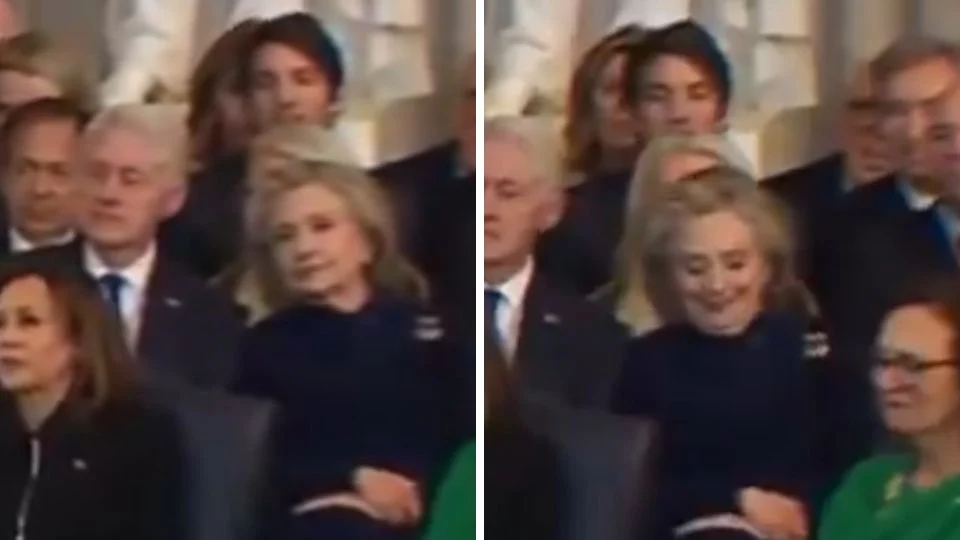 Hillary Clinton se burla de la polémica propuesta de Trump de renombrar el Golfo de México como "Golfo de América" en su discurso inaugural.