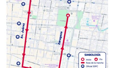 Advierte de una marcha por calles como Juárez, Ocampo y Zaragoza.