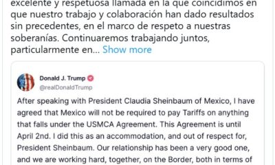 Sheinbaum detalló que sostuvo una llamada con Trump, en la que coincidieron en la importancia de la colaboración en temas clave como migración y seguridad