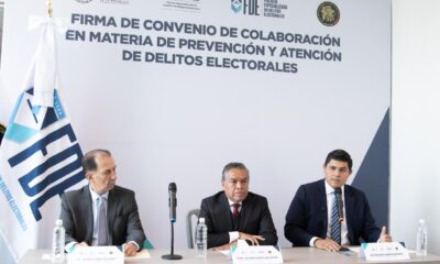 El acto protocolario se llevó a cabo en las instalaciones de la FDE Nuevo León y fue encabezado por el Fiscal Electoral Federal, Facundo Santillán; el Fiscal Electoral de Nuevo León, Gustavo Solís; y el Fiscal General del Estado, Javier Flores.