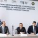 El acto protocolario se llevó a cabo en las instalaciones de la FDE Nuevo León y fue encabezado por el Fiscal Electoral Federal, Facundo Santillán; el Fiscal Electoral de Nuevo León, Gustavo Solís; y el Fiscal General del Estado, Javier Flores.
