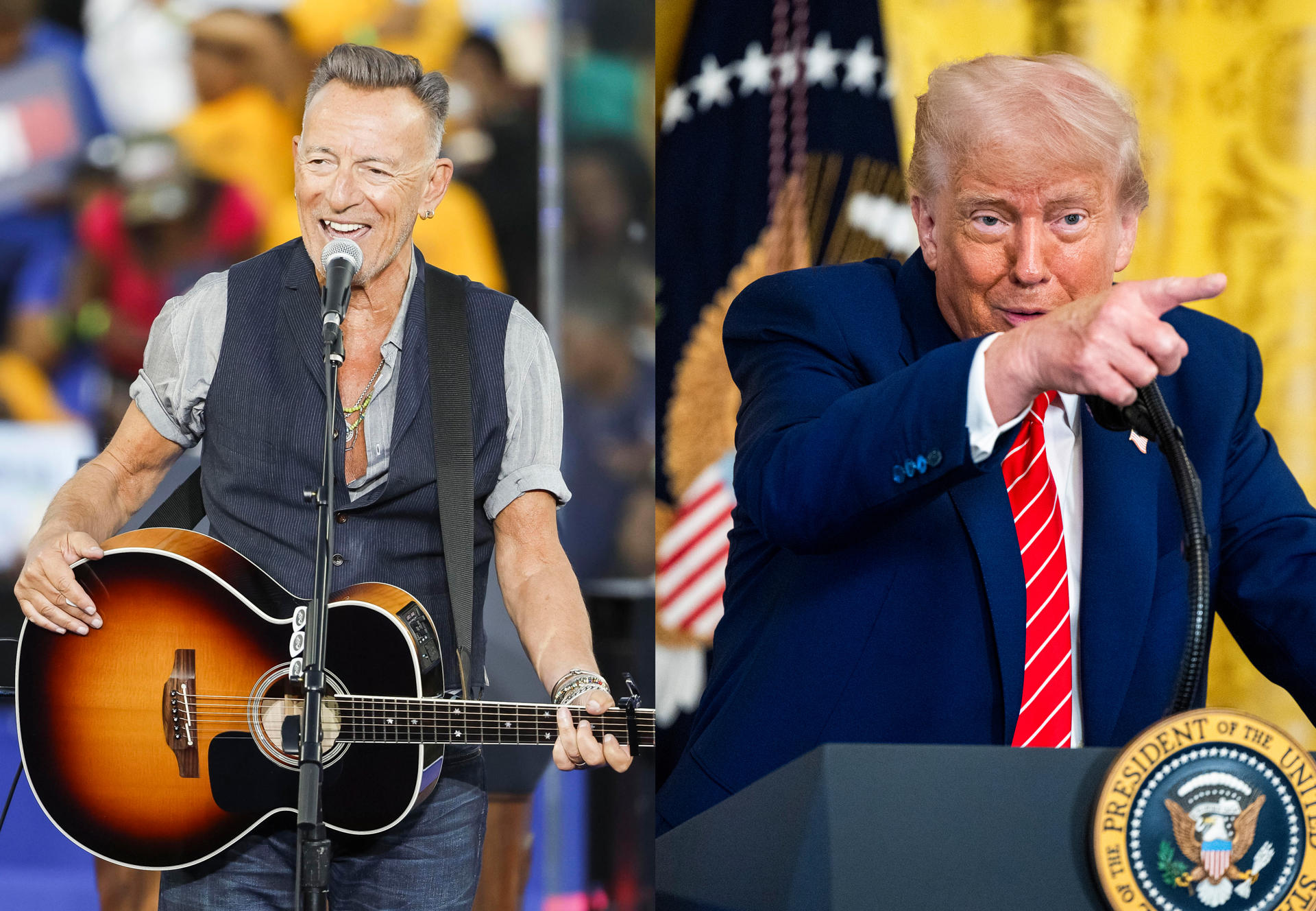 Trump respondió con un largo texto en el que descalificó la carrera musical y postura política de Springsteen, además de recordarle su respaldo al expresidente Joe Biden, a quien volvió a calificar como “mentalmente incompetente”.