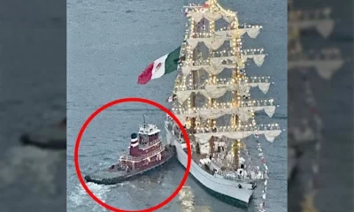 El impacto contra el puente se produjo a las 20:26 horas, dejando un saldo fatal: dos jóvenes marinos fallecidos, América Yamilet Sánchez, originaria de Veracruz, y Adal Jair Marcos, de Oaxaca, además de una veintena de heridos.