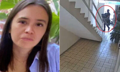 Un video difundido en redes sociales muestra a un hombre, presuntamente jefe y compañero laboral de Lorena, ingresando al edificio con lo que parece ser un cuerpo envuelto en una sábana.