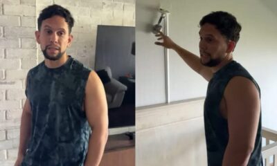 "El ver cómo le ponían un arma a nuestro hijo era muy duro. Les dije que me mataran a mí", relató. Visiblemente afectado, mostró lesiones físicas y aseguró que lo que vivieron no se lo desea “ni a su peor enemigo”.