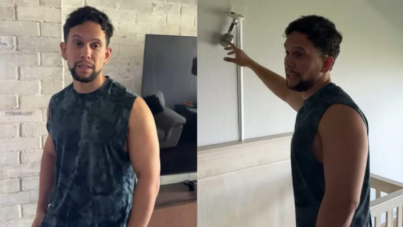 "El ver cómo le ponían un arma a nuestro hijo era muy duro. Les dije que me mataran a mí", relató. Visiblemente afectado, mostró lesiones físicas y aseguró que lo que vivieron no se lo desea “ni a su peor enemigo”.