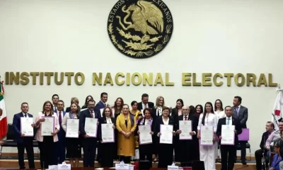 La consejera presidenta Guadalupe Taddei entregó las constancias de mayoría, asegurando que el proceso se llevó a cabo con equidad, eficiencia y transparencia.