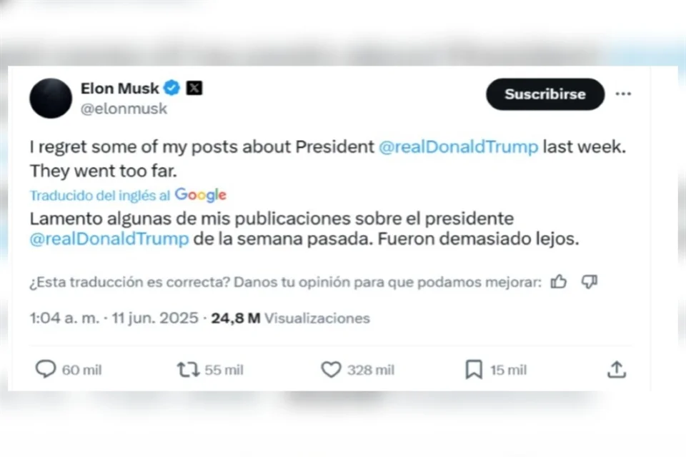 El mensaje conciliador publicado en X impulsó las acciones de Tesla, que subieron cerca del 2% en operaciones previas al mercado, recuperándose parcialmente tras semanas de caídas.