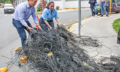 Un total de 6 cuadrillas de igual número de cableras (Telmex, Izzi, Total Play, Axtel y Megacable) participaron en el operativo de esta semana.