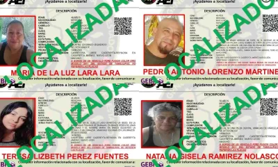 Las personas localizadas fueron identificadas como Natalia Gisela Ramírez Nolasco, María de la Luz Lara Lara, Teresa Lizbeth Pérez Fuentes y Pedro Antonio Lorenzo Martínez, este último enfermero originario de Reynosa, Tamaulipas.