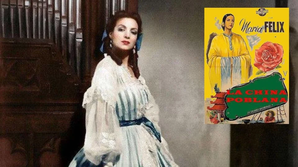 Uno de los títulos más simbólicos es “La China Poblana” (1943), dirigida por Fernando A. Palacios y protagonizada por María Félix en su primera cinta a color.