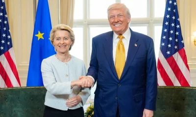 El mandatario calificó el pacto como “el mayor de todos” y aseguró que será beneficioso tanto para Estados Unidos como para los 800 millones de consumidores del mercado europeo.