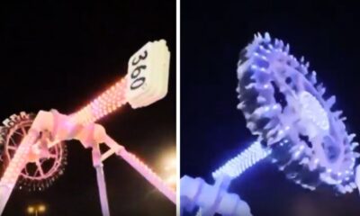 La atracción, conocida como “360 Degrees”, sufrió una falla mecánica mientras transportaba a varios pasajeros, provocando que una grúa del juego se partiera y cayera violentamente al suelo.