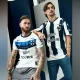 El uniforme local, tanto para el equipo varonil como femenil, retoma elementos clásicos del Monterrey y apuesta por una estética artística en la que cada brochazo narra un capítulo del club