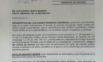 de delitos relacionados con delincuencia organizada, delitos contra la salud y nexos con cárteles mexicanos. “El presidente venezolano debe responder ante la justicia por todos los