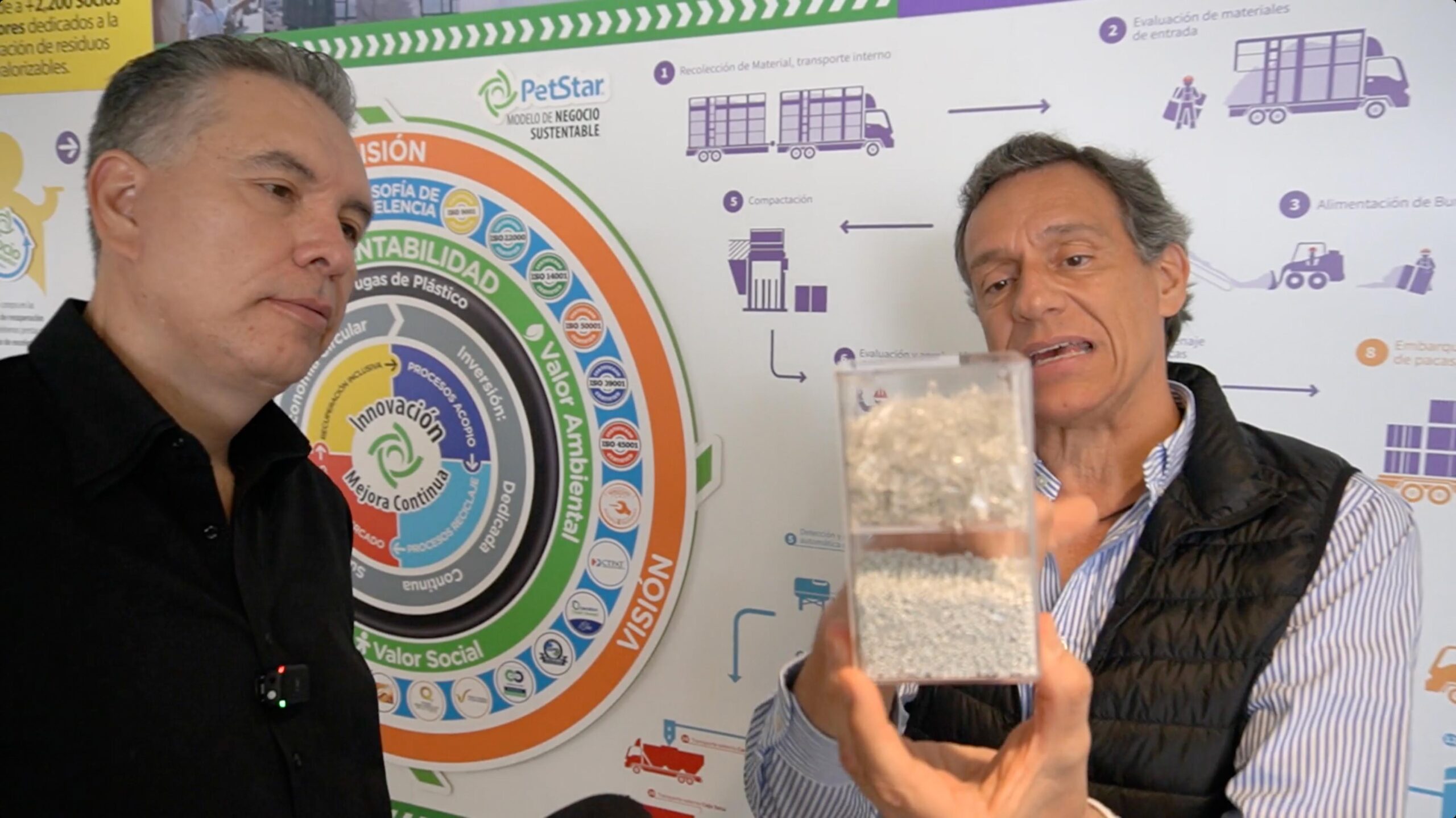 Fernández invitó a la ciudadanía a participar activamente en el proceso de reciclaje de las botellas PET