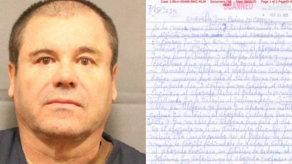 El capo mexicano cumple cadena perpetua en Estados Unidos desde 2019, luego de ser condenado por delitos relacionados con tráfico de drogas, lavado de dinero y participación en una organización criminal.