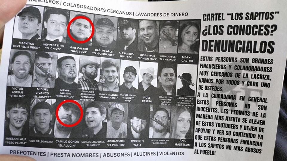 El documento criminal no sólo incluía a influencers, sino también a músicos reconocidos, entre ellos el cantante Hassan Emilio Kabande Laija, mejor conocido como Peso Pluma