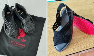 El modelo combina el tradicional tejido cruzado de huarache de cuero con una suela deportiva, reinterpretación que, según el gobierno estatal, vulnera los derechos colectivos de los pueblos originarios.