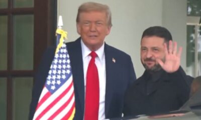Zelenski, quien vistió una camisa y chaqueta negras, fue recibido en el Ala Oeste de la Casa Blanca por Trump, mientras que los líderes europeos que llegaron previamente ingresaron por el Pórtico Sur