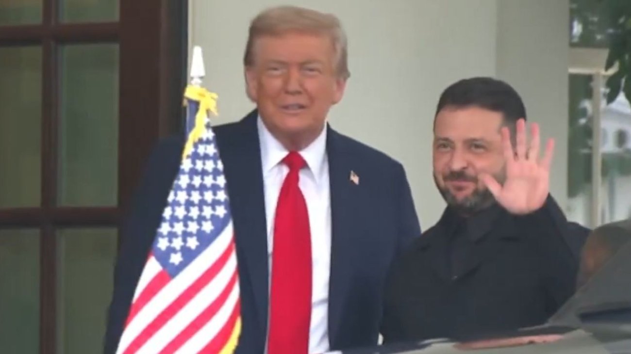 Zelenski, quien vistió una camisa y chaqueta negras, fue recibido en el Ala Oeste de la Casa Blanca por Trump, mientras que los líderes europeos que llegaron previamente ingresaron por el Pórtico Sur