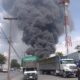 Un fuerte incendio registrado este miércoles en el Parque Industrial Escobedo, en Nuevo León