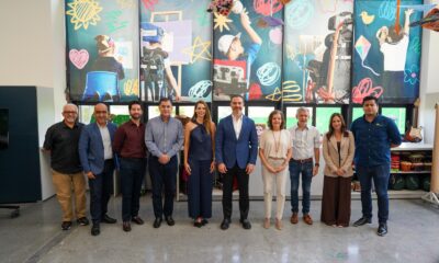 Durante la visita, conocieron el taller de serigrafía que emplea a jóvenes con parálisis cerebral impulsando su independencia y habilidades.