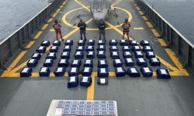 El aseguramiento fue durante un operativo de vigilancia marítima y aérea realizado al suroeste de Acapulco, Guerrero.